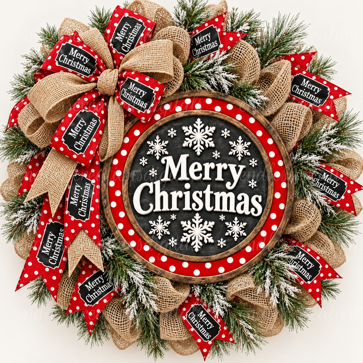 MERRY CHRISTMAS ROUND ONLY