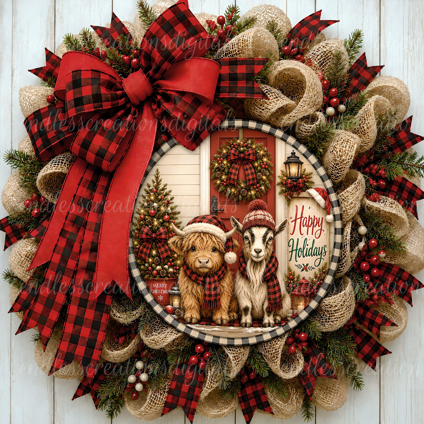 HAPPY HOLIDAYS CHRISTMAS ROUND
