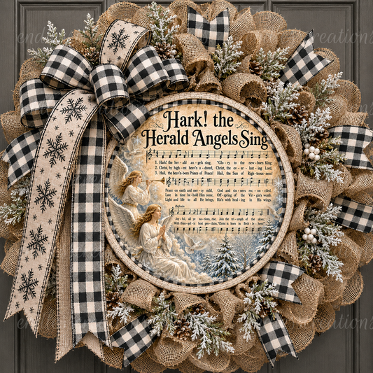 HARK THE HERALD ANGELS ROUND/CLOCK DESIGN BUNDLE OF 3