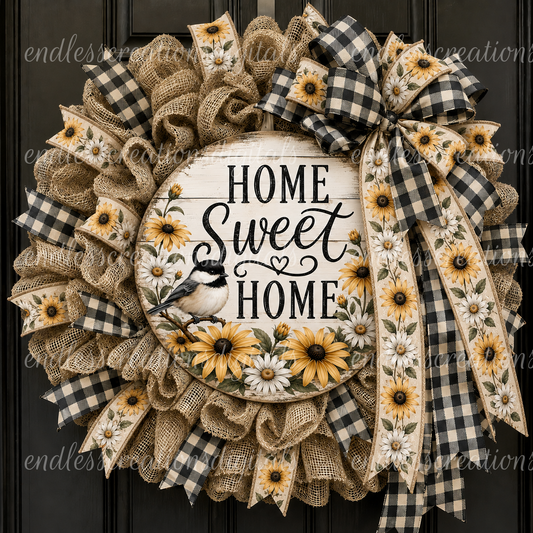 HOME SWEET HOME ROUND/CLOCK DESIGN BUNDLE OF 5