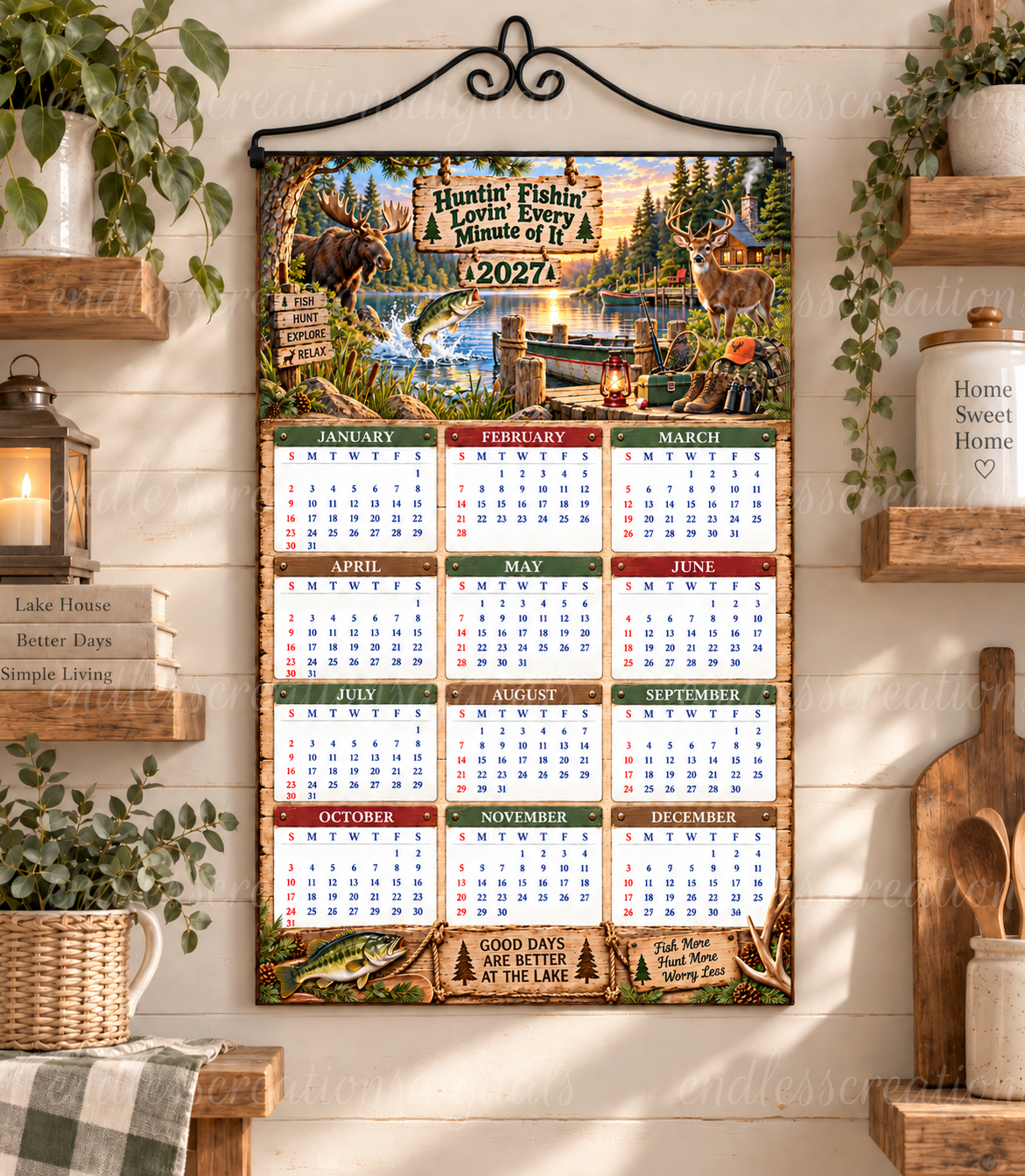 FISHIN' HUNTIN' CALENDAR