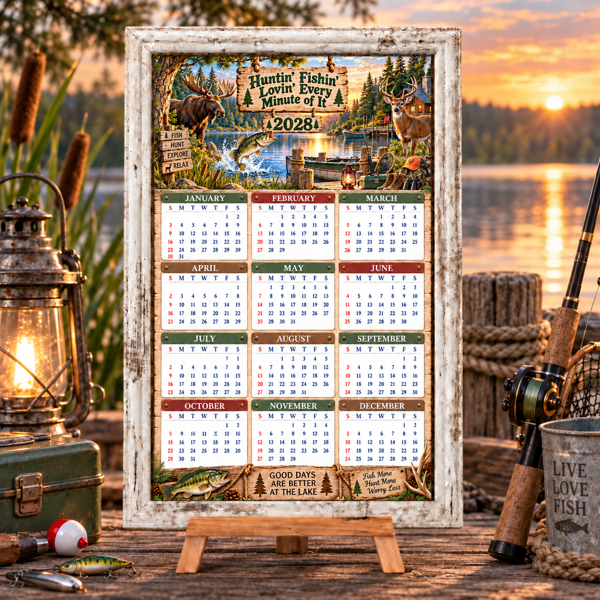 FISHIN' HUNTIN' CALENDAR