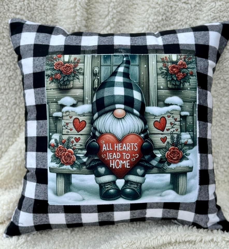 VALENTINES GNOME round door png,  for sublimation high resolution, 2 files including a round!