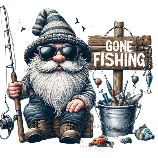 Gone Fishing Gnome