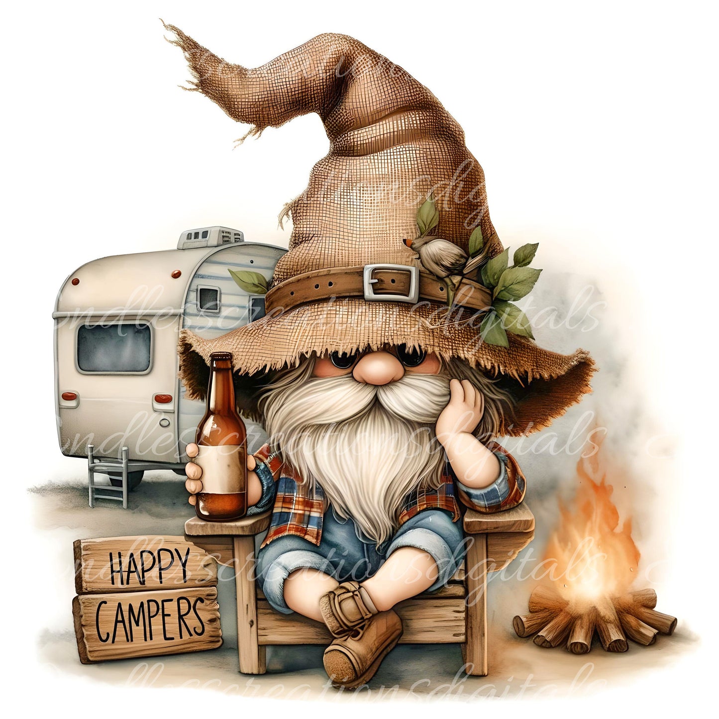 CAMPING GNOME SUBLIMATION gnome package of 4 high definition 300png