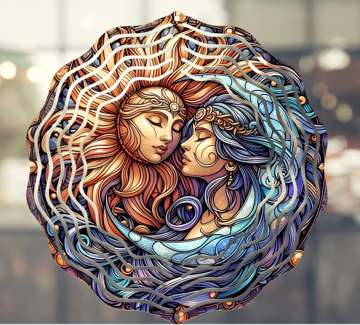 SUN MOON WIND spinner sublimation file for download 300 dpi for use on wind spinners and door hangers