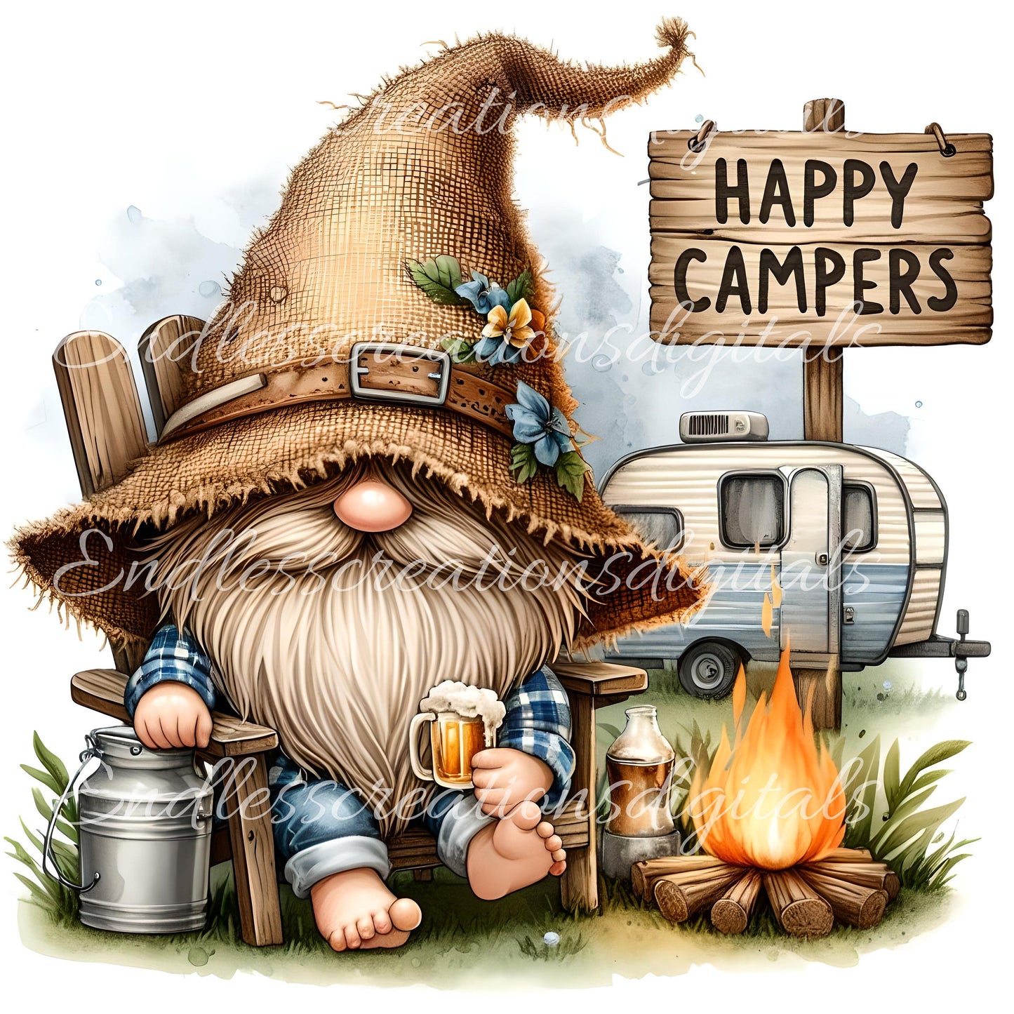 CAMPING GNOME SUBLIMATION gnome package of 4 high definition 300png