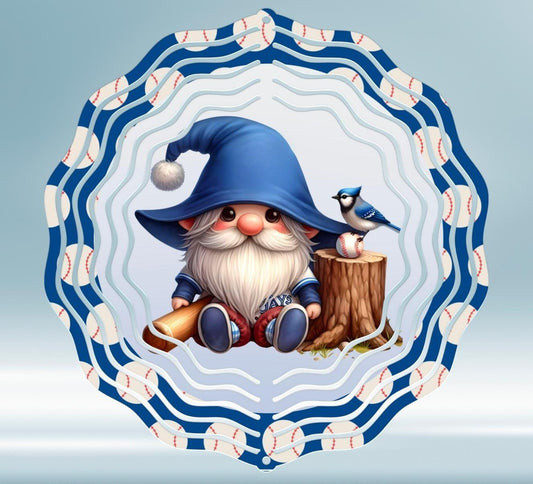 BLUEJAY GNOME WIND spinner sublimation 2 files, 1 round and 1 transparent 300 png