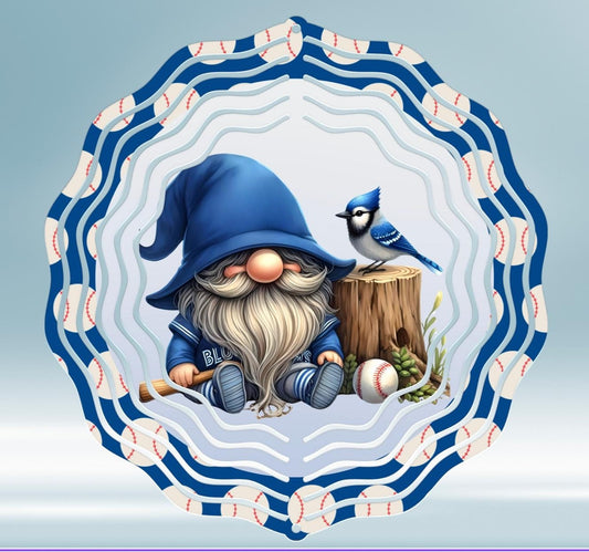 BLUEJAY GNOME WIND spinner sublimation 2 files, 1 round and 1 transparent 300 png