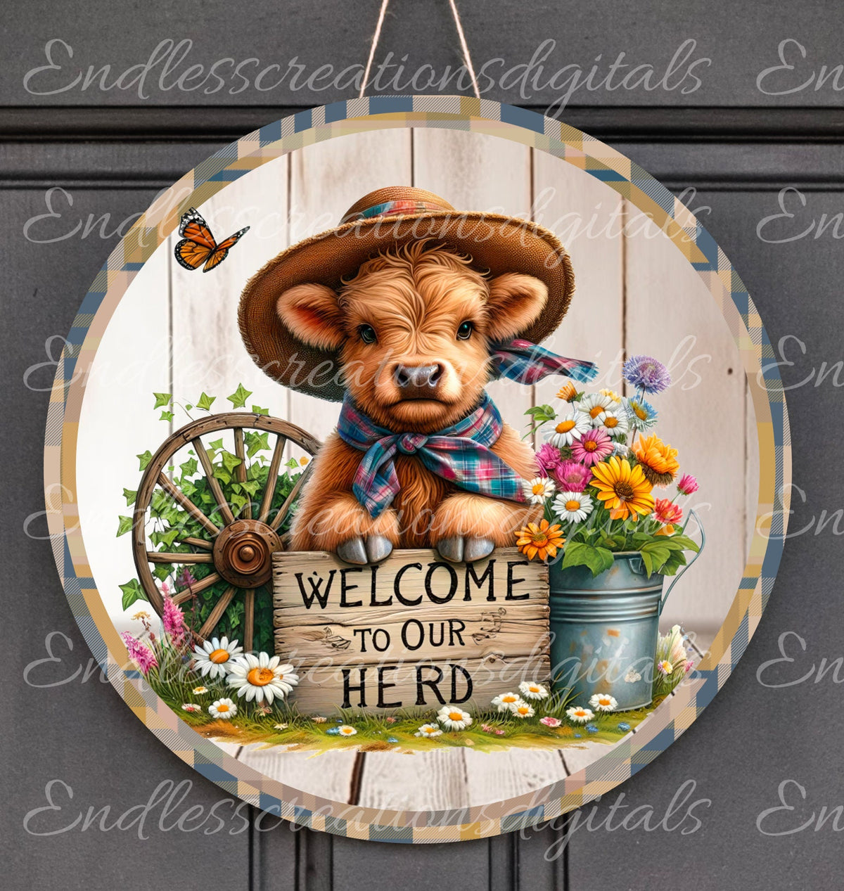 HIGHLAND COW SUBLIMATION round door png, for sublimation high resolution transparent file for pillows. 2 files included for download