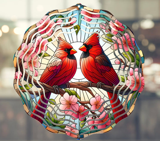 CARDINAL WIND SPINNER sublimation file for download 300 dpi for use on wind spinners and door hangers