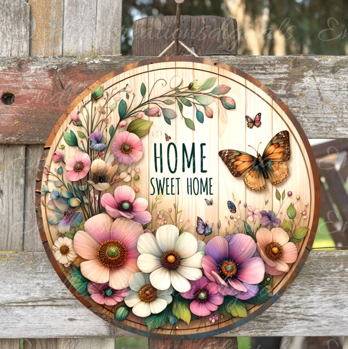WELCOME DOOR HANGER, wreath sign png, for sublimation high resolution 1 png file,