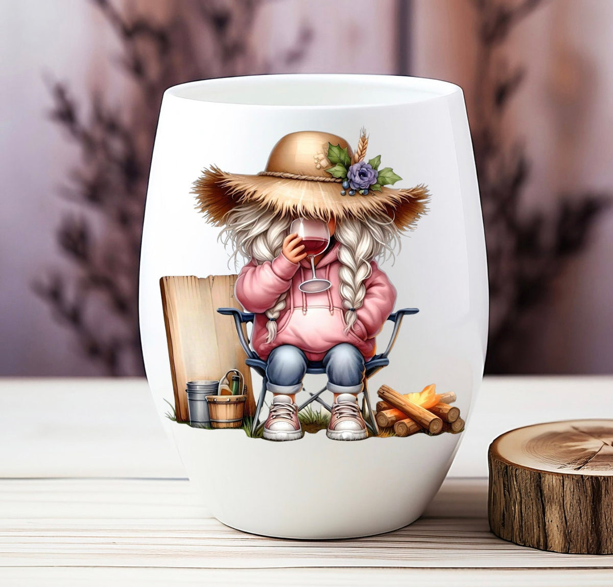 WINE GNOME SUBLIMATION gnome package of 5 high definition 300png, transparent blank signs, add your own text