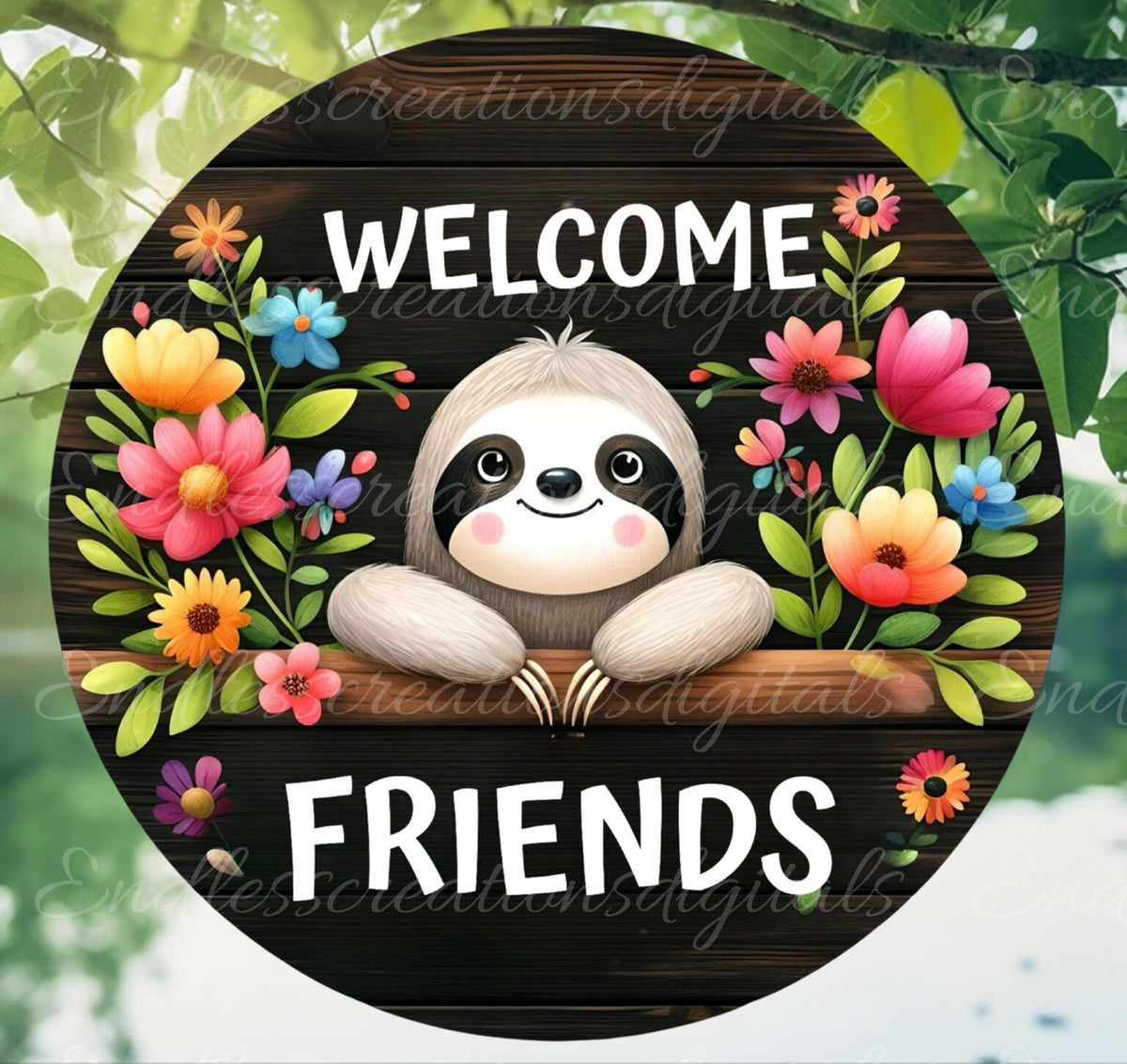 WELCOME DOOR HANGER, and wreath sign png, for sublimation high resolution 2 files for download