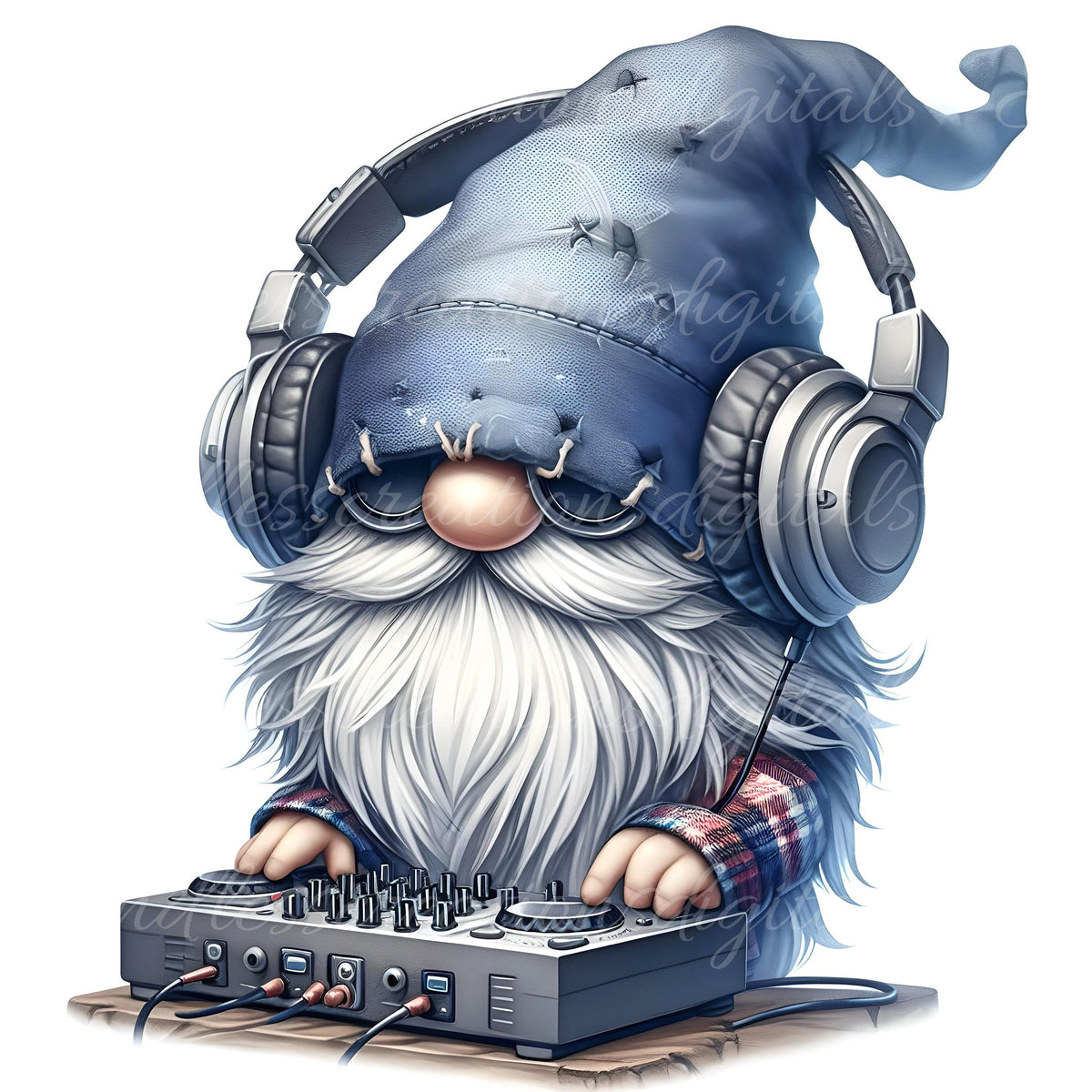 DJ GNOMES,  png, for sublimation high resolution 2 FILES for download