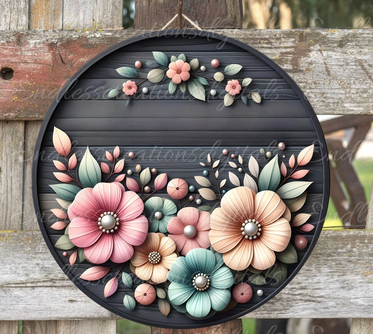 WELCOME DOOR HANGER, wreath sign, png, for sublimation high resolution 2 files for download, 1 add your own text