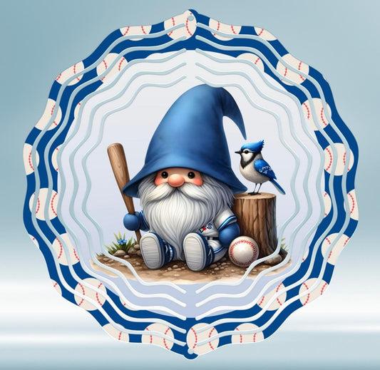 BLUEJAY GNOME WIND spinner sublimation 2 files, 1 round and 1 transparent 300 png