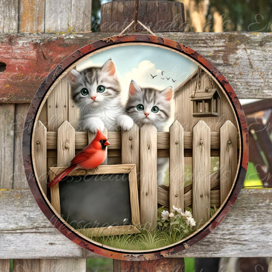 KITTENS SUBLIMATION round door png, for sublimation high resolution 300 dpi, add your own text