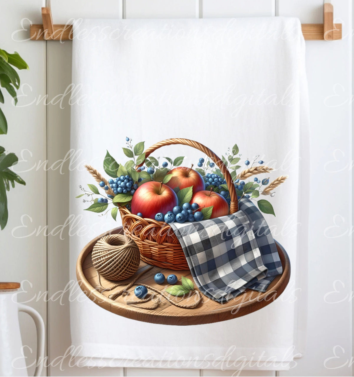 TEA TOWEL FRUIT sublimation package of 5 high definition 300png, transparent add your own text