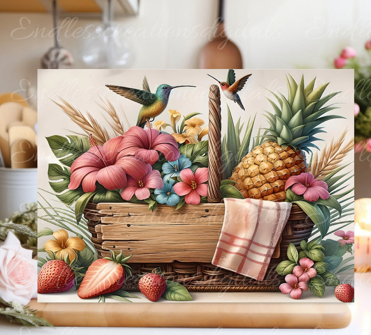 FLORAL CUTTING BOARD sublimation  sublimation high resolution 1 file add your own text