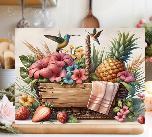FLORAL CUTTING BOARD sublimation  sublimation high resolution 1 file add your own text