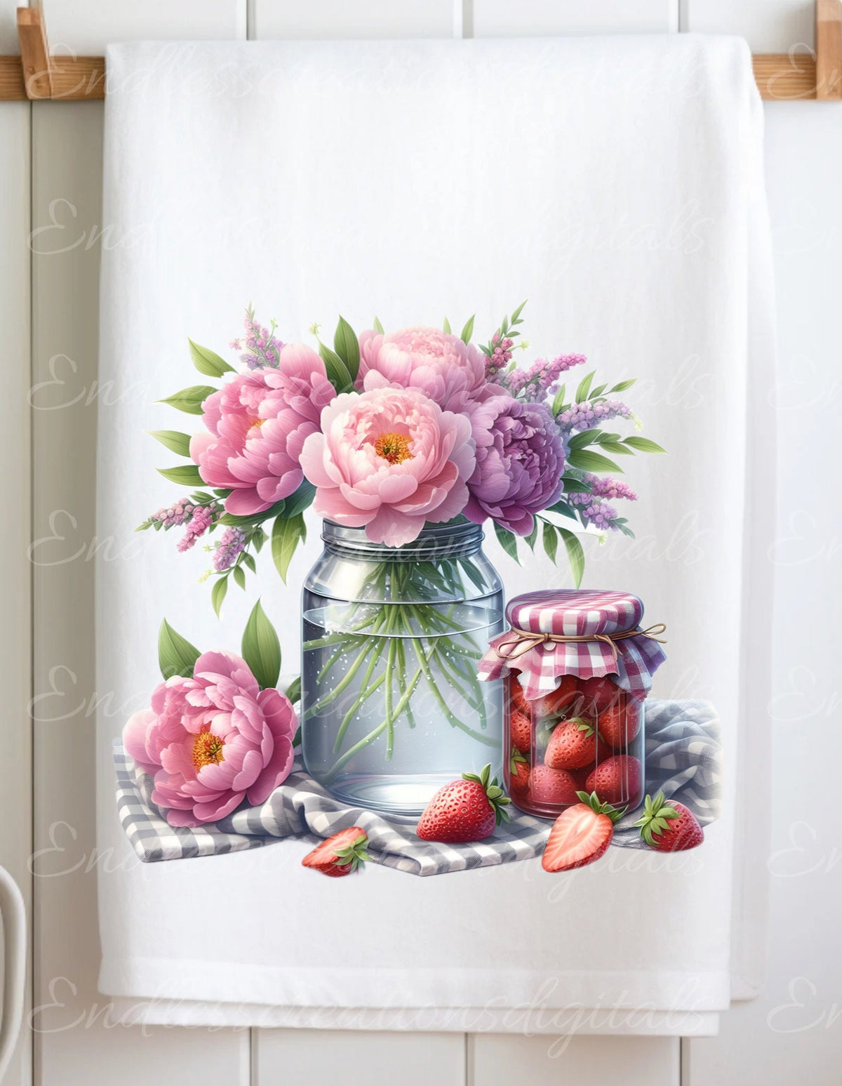 TEA TOWEL FRUIT sublimation package of 5 high definition 300png, transparent add your own text