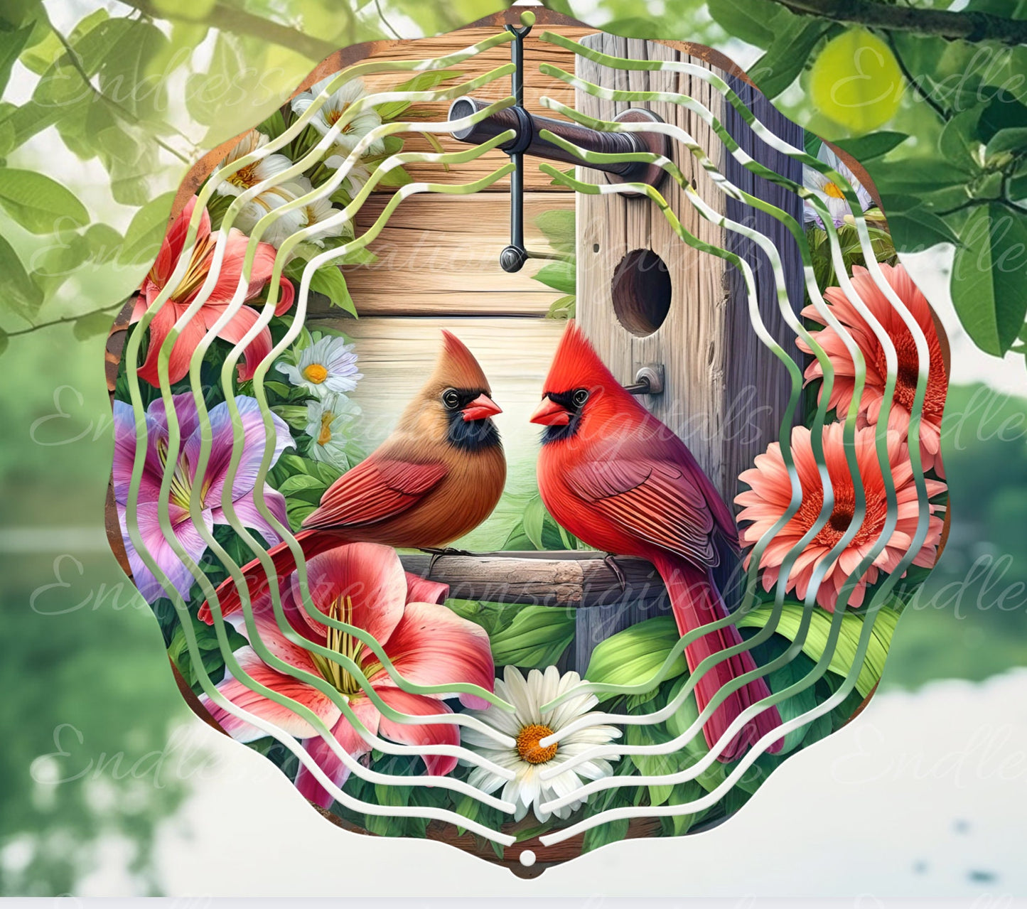 CARDINAL WIND SPINNER ROUND