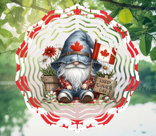 CANADA DAY WIND SPINNER ROUND AND 1 TRANSPARENCY