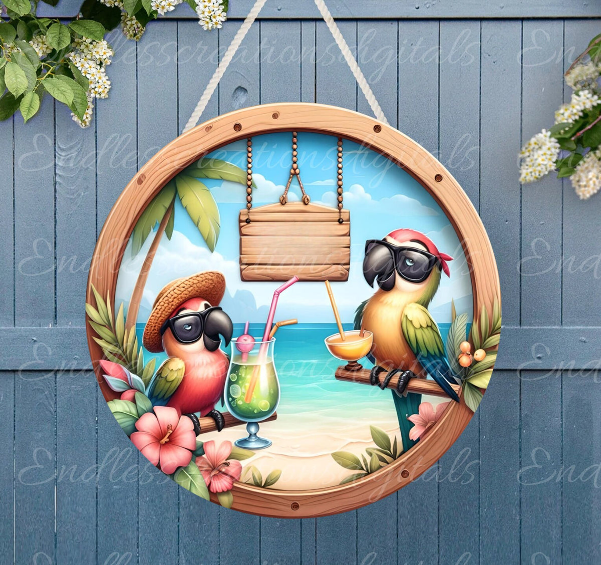 TROPICAL PARROT ROUND