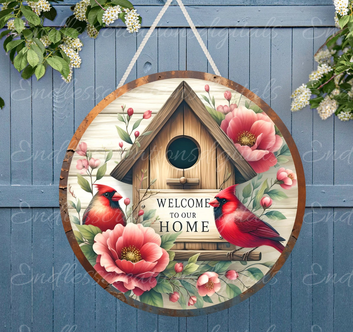 WELCOME DOOR HANGER, wreath sign png, for sublimation high resolution