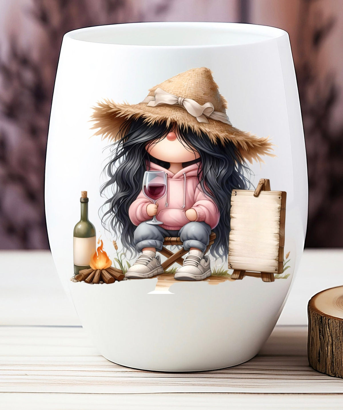WINE GNOME SUBLIMATION gnome package of 5 high definition 300png, transparent blank signs, add your own text
