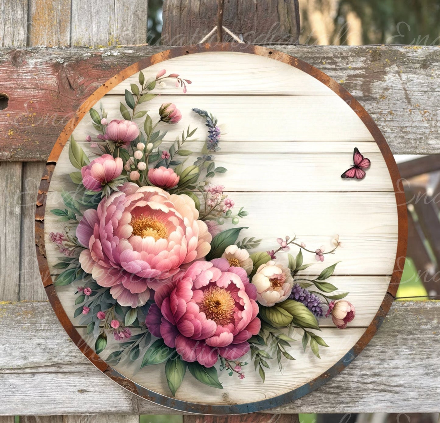 WELCOME DOOR HANGER, wreath sign png, for sublimation high resolution 2 round files 1 blank for your own text