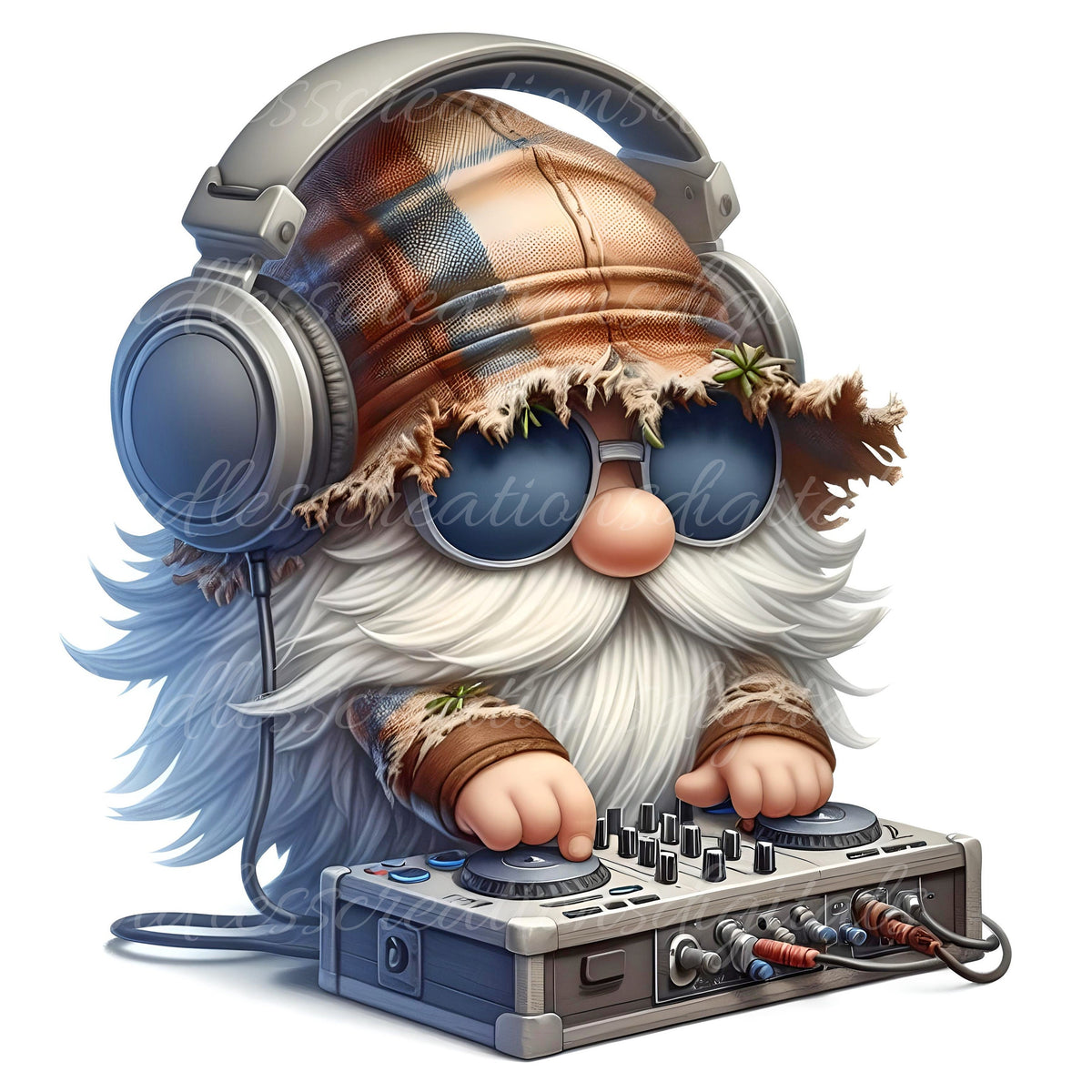 DJ GNOMES,  png, for sublimation high resolution 2 FILES for download