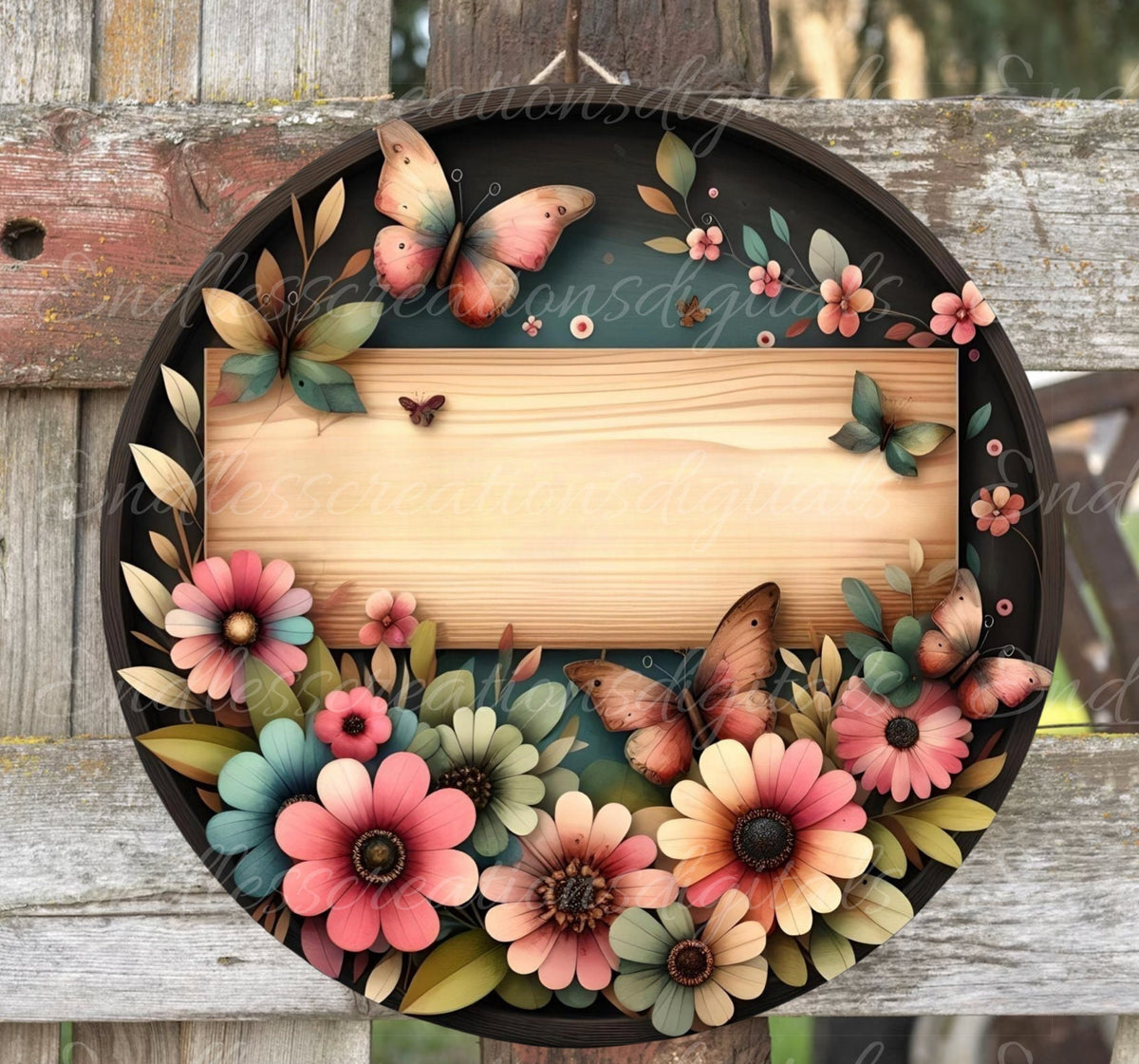 WELCOME DOOR HANGER, wreath sign, png, for sublimation high resolution 2 files for download, 1 add your own text
