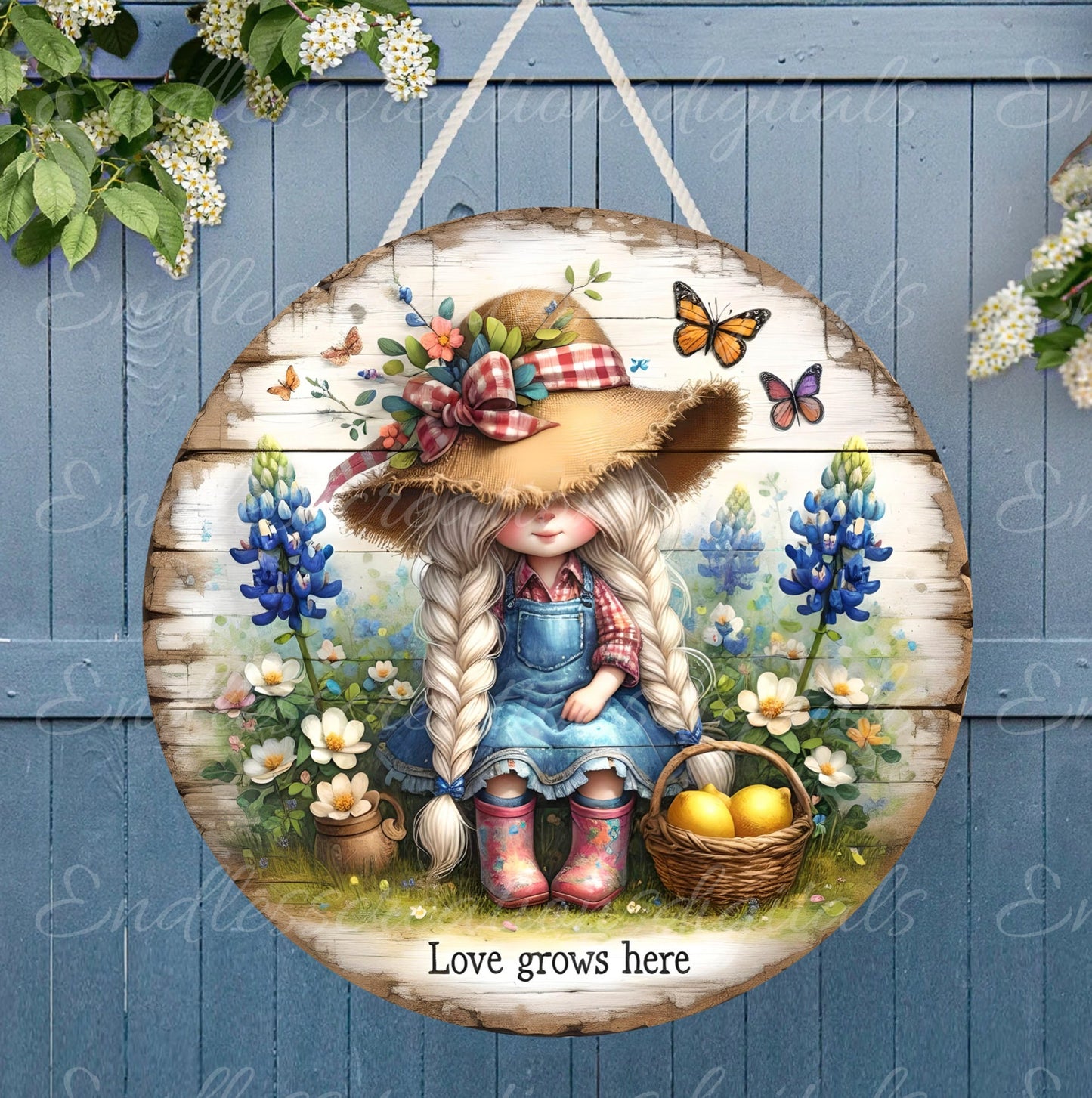 LOVE GROWS HERE SUMMER GIRL