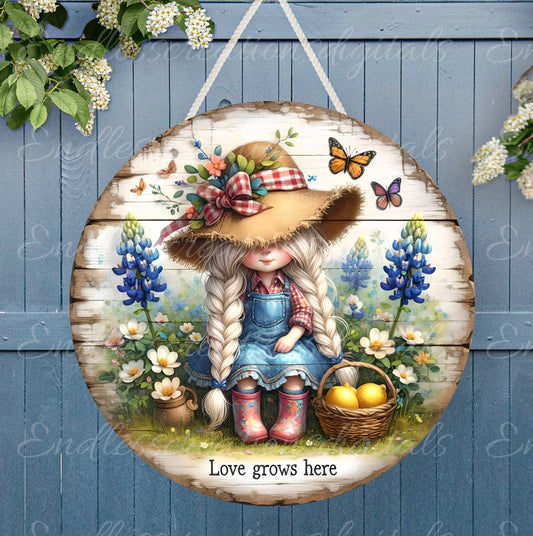 LOVE GROWS HERE SUMMER GIRL
