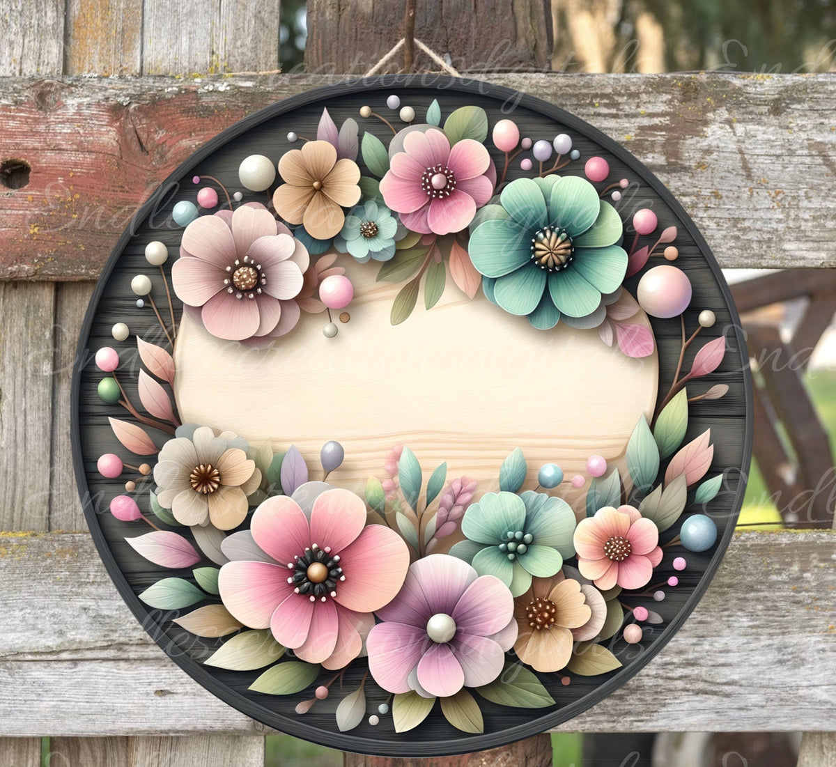 WELCOME DOOR HANGER, wreath sign, png, for sublimation high resolution 2 files for download, 1 add your own text