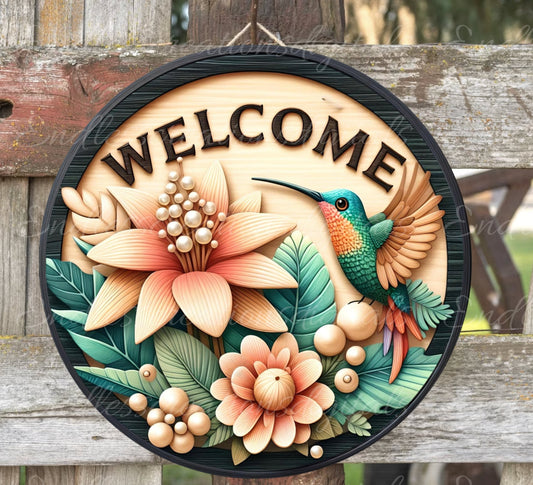 WELCOME DOOR HANGER, wreath sign png, for sublimation high resolution