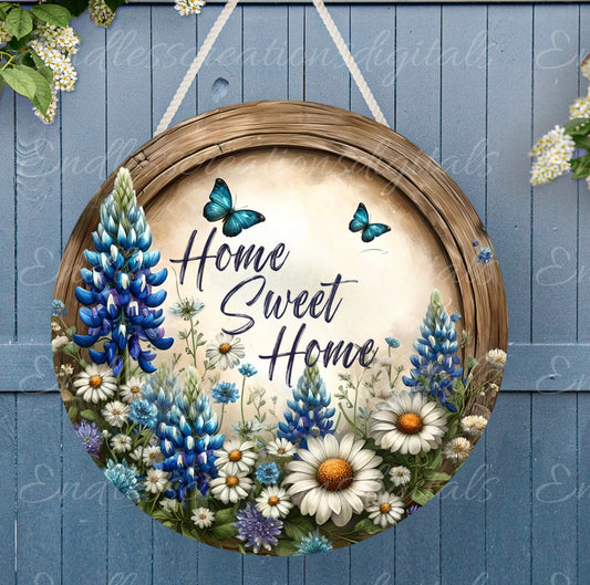 WELCOME DOOR HANGER, wreath sign, png, for sublimation high resolution, 2 files, 1 add your own text