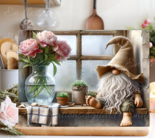 RUSTIC GNOME CUTTING BOARD