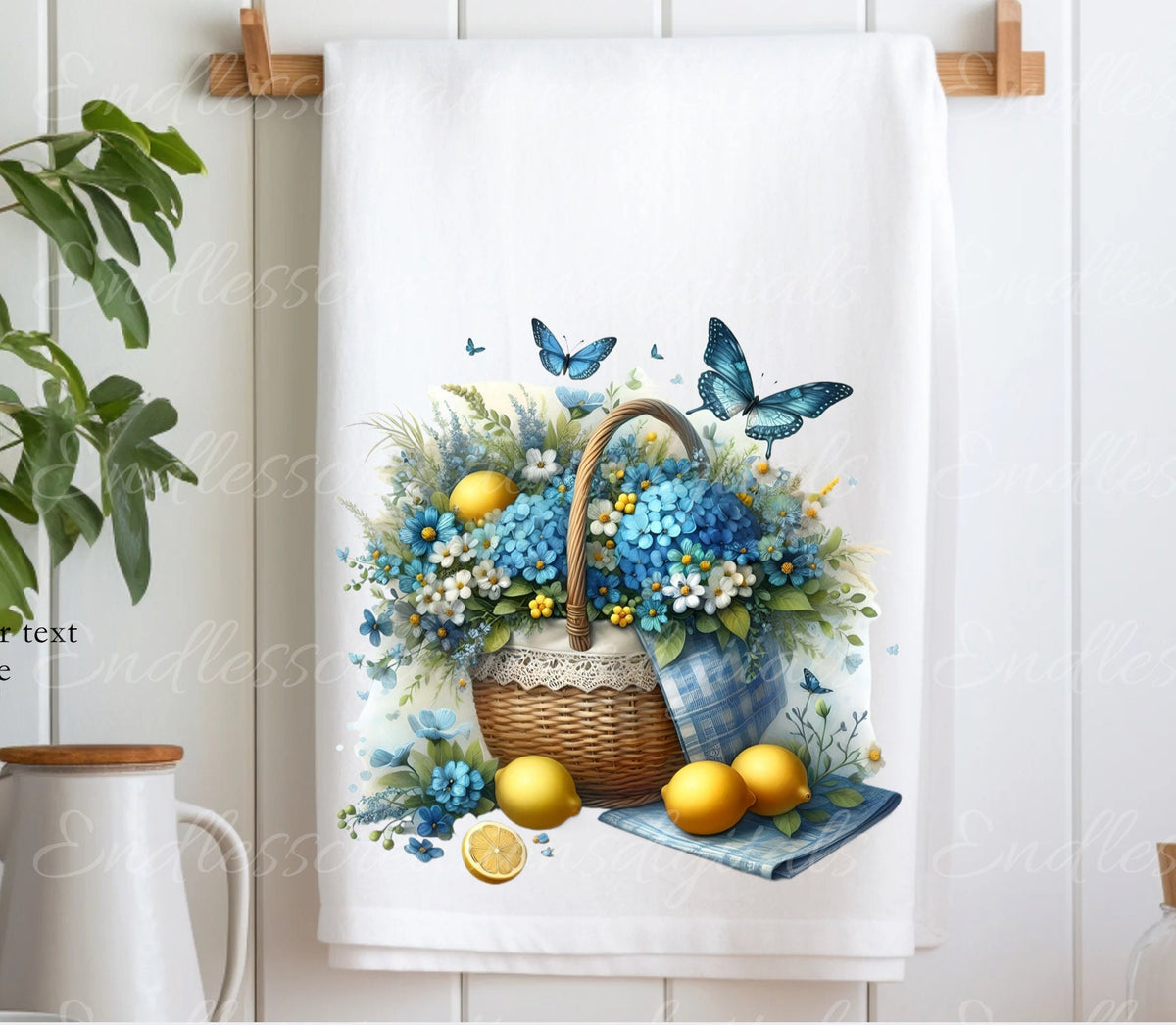 TEA TOWEL FRUIT sublimation package of 5 high definition 300png, transparent add your own text