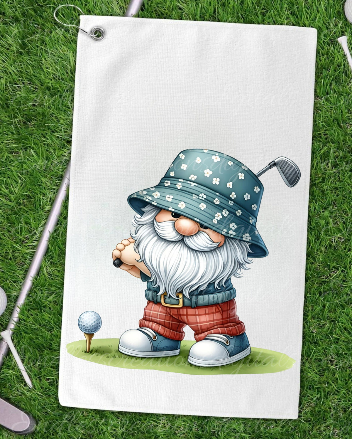 GOLFER GNOMES sublimation png, transparent  for sublimation high resolution, 5 files, 1 file add your own text