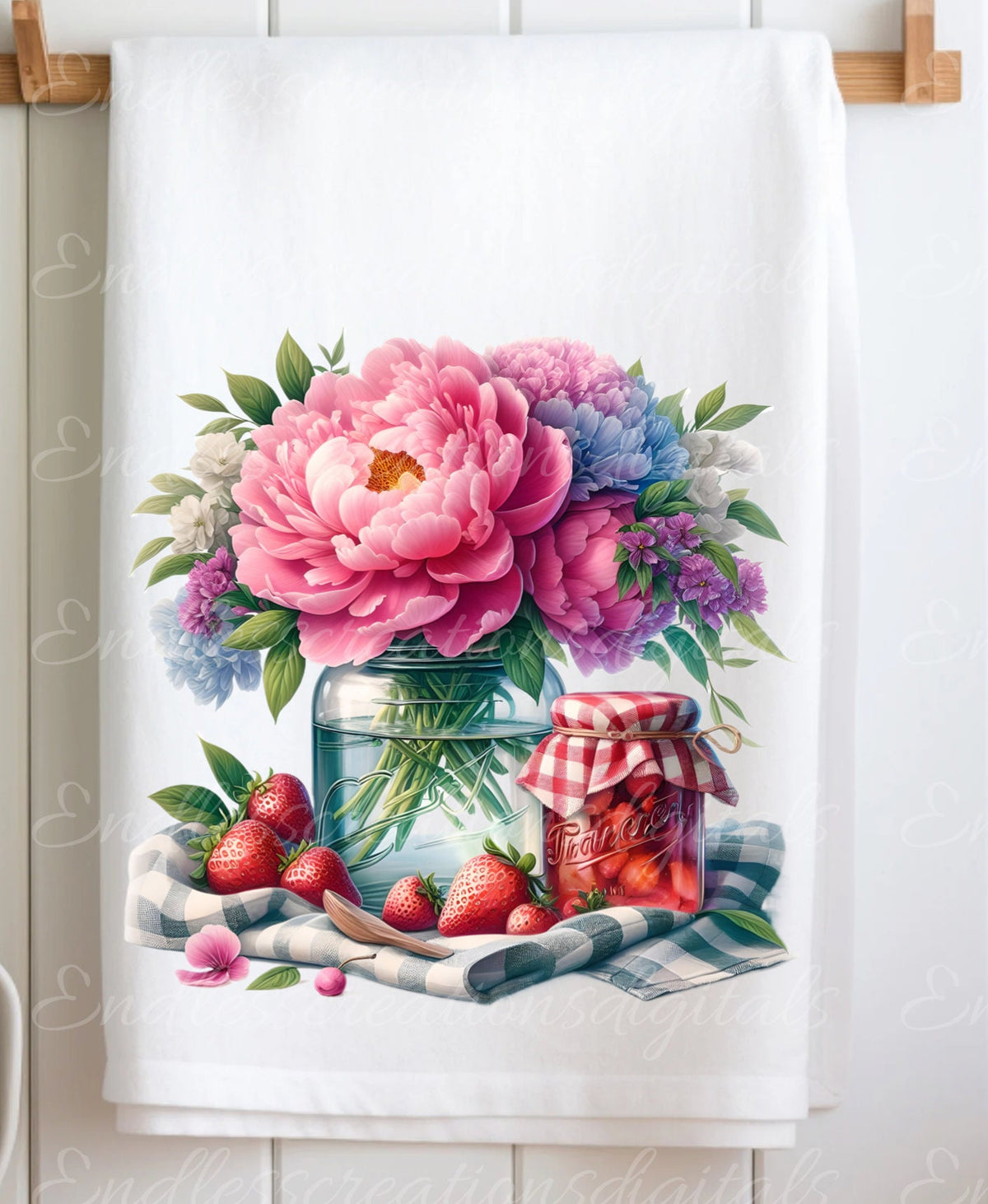 TEA TOWEL FRUIT sublimation package of 5 high definition 300png, transparent add your own text