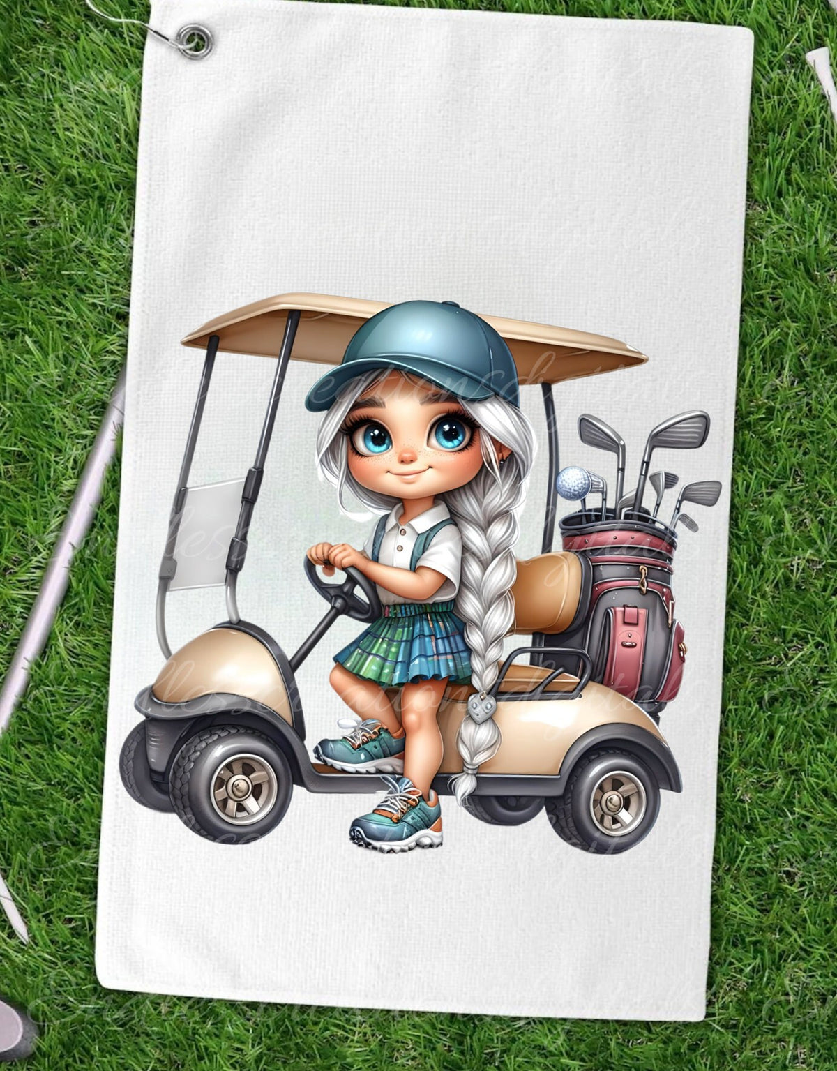 GIRL GOLFER GNOMES sublimation png, transparent  for sublimation high resolution, 5 files,