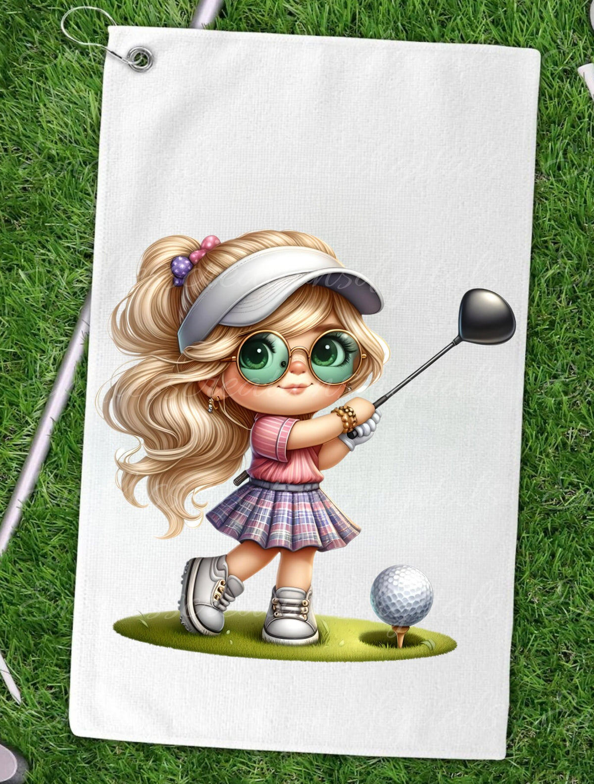 GIRL GOLFER GNOMES sublimation png, transparent  for sublimation high resolution, 5 files,
