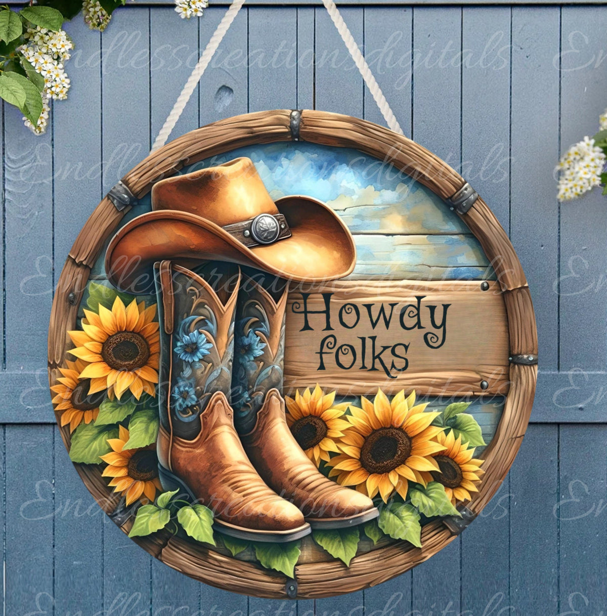 WELCOME DOOR HANGER, wreath sign png, for sublimation high resolution