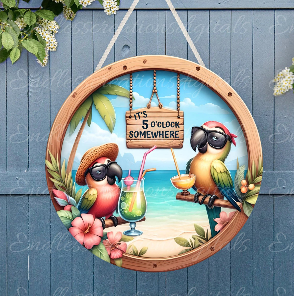 TROPICAL PARROT ROUND