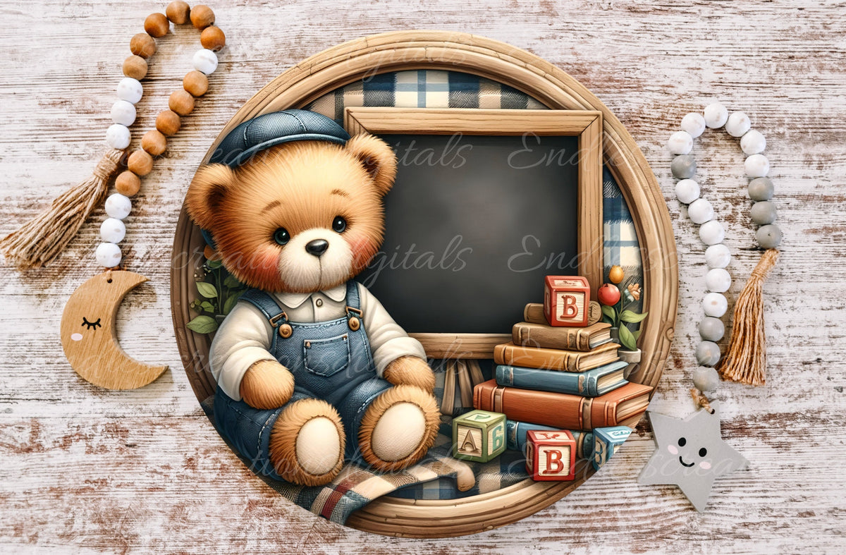 BABY'S ROOM ANNOUNCEMENT round, DIGITAL DOWNLOAD ONLY, for sublimation high resolution, 1 file add your own text!