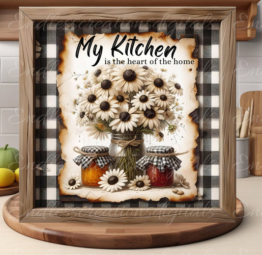 FLORAL SQUARE CUTTING BOARD