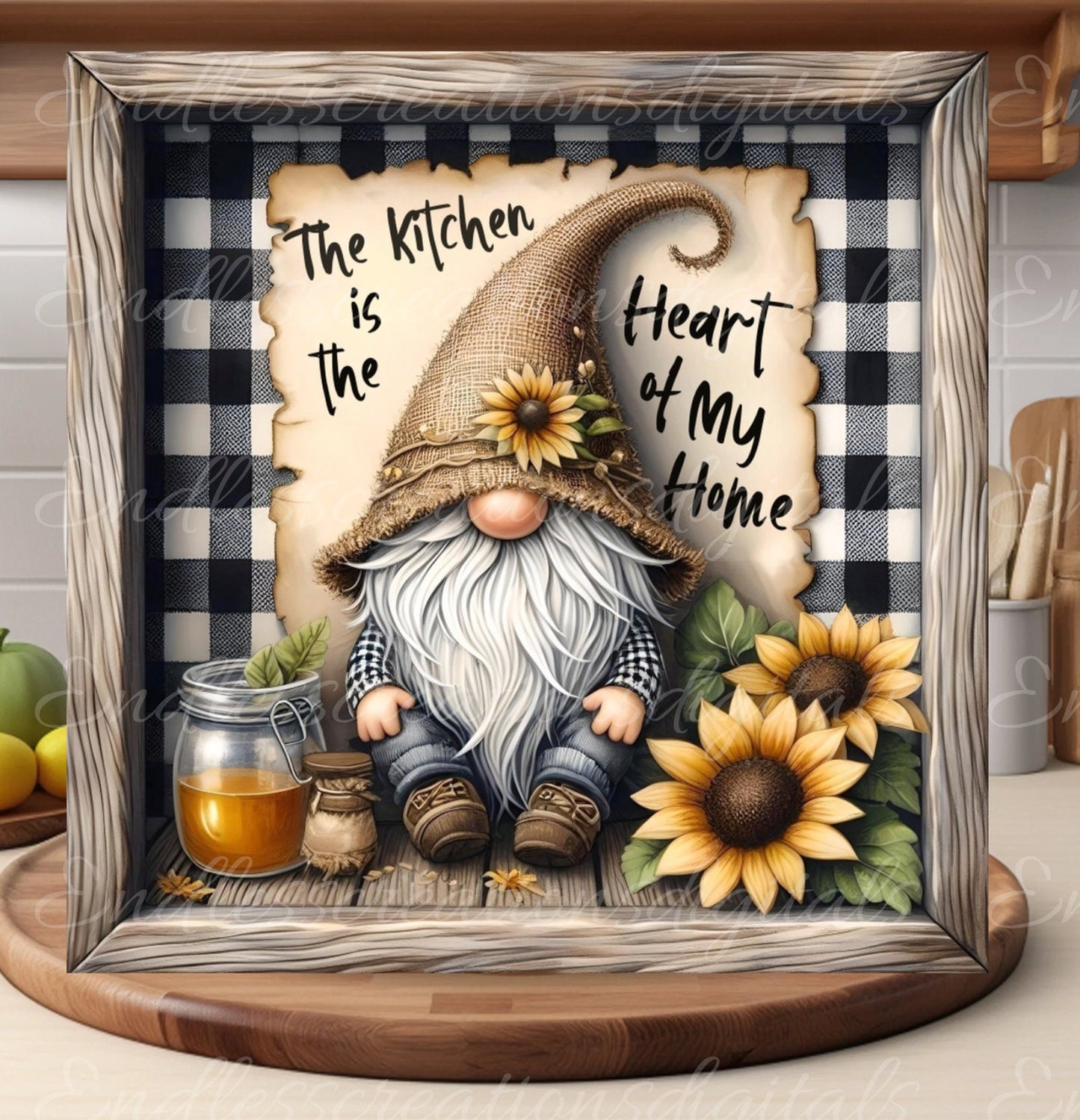 GNOME SQUARE CUTTING BOARD